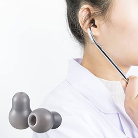 Silicone Ear Tips Earplug Replacement for Littmann Stethoscopes - Comfortable Fit Littman Ear Tips Replacement，Stethoscope Ear Pieces,Cardiology IV Parts & Littmann Stethoscope Parts (Grey)