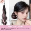 CHANGJIQ ヘアエクステ キッズ ２本 カラーエクステ エクステンション ポニーテール メッシュ 巻き髪 自然