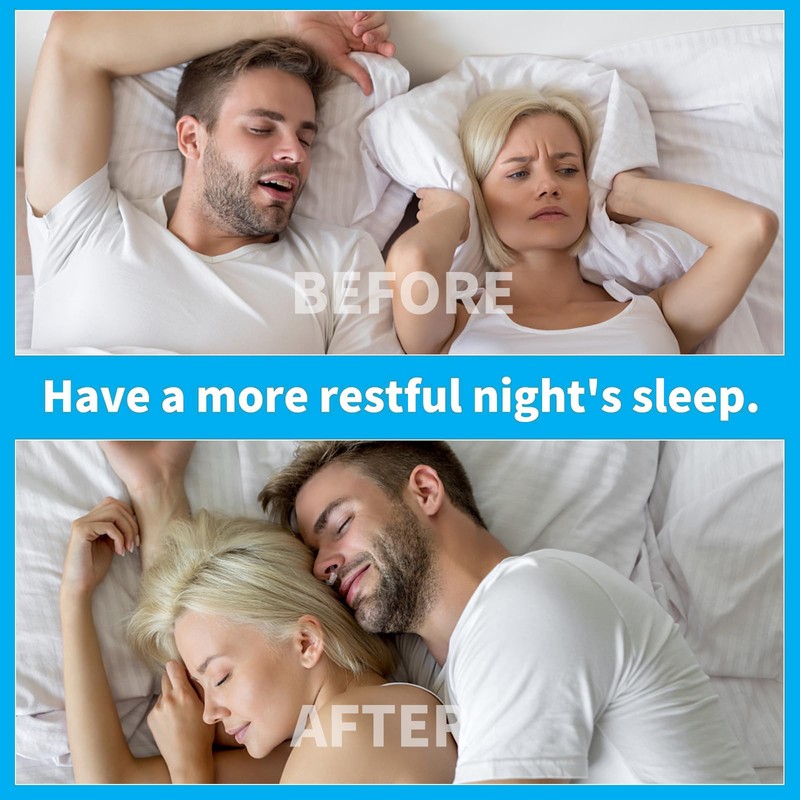 Anti Snoring Devices,Snoring Solution Snore Stopper with Adjustable Magnet, Silicone