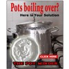 JBK Pottery Pot Minder Ceramic Boil Spill Stopper Disc -