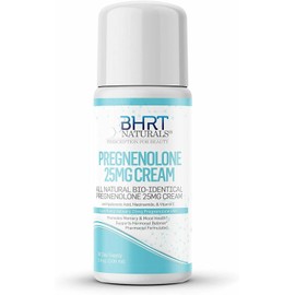 BHRT Naturals Pregnenolone Cream Supplement 25mg - Natural Bio-Identical Pregnenolone Cream