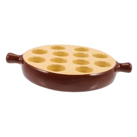 Hemoton Snail Dish Broiling Pan for Oven Ceramic Dinner Plates Ceramic Bakeware Porcelain Food Dish Escargot Serving Plate Seafood Serving Tray Ceramic Plate Snail Dish Tray Snail Shells