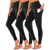 Showitty 3 Pack Leggings with Pockets for Women, Workout Tummy