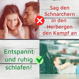 Buen Camino Pack of 10 Ear Plugs | Sleep Quiet on the Way of St. James, Yellow, Soft, Foam Plugs, High Noise Cancellation (38DB), Transport Box, Earplugs, Noise Protection, Snoring