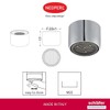 Schläfer 3460310 | Outlet Valve, Chrome-Plated Brass Body, Wall Mounting,