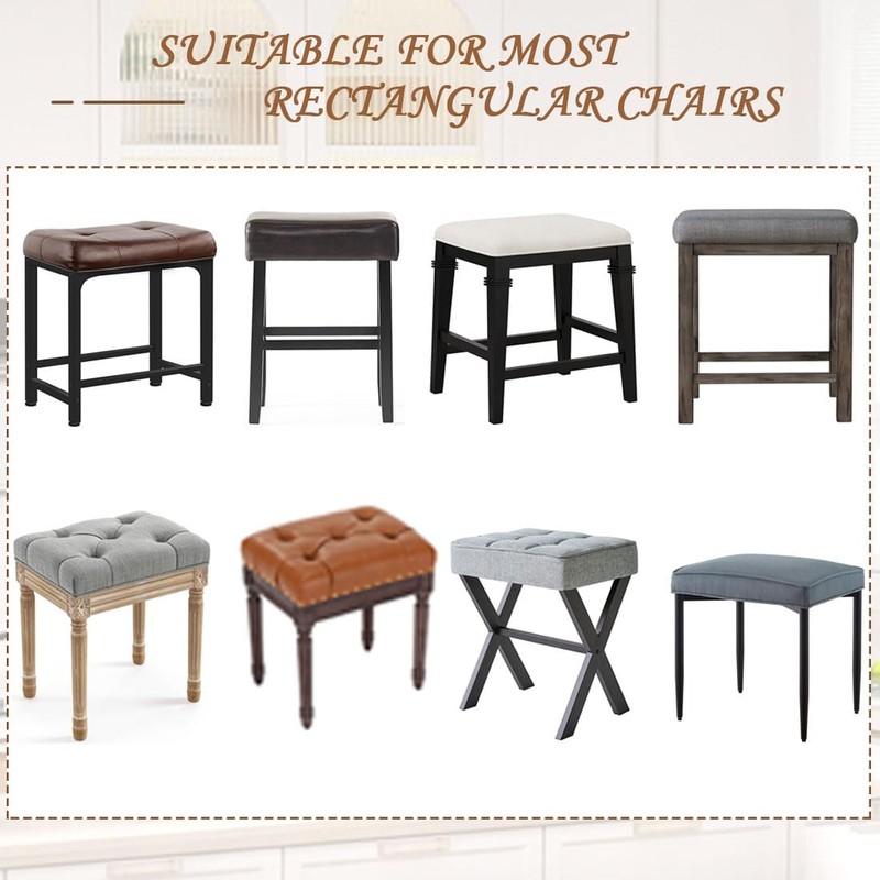 Levoberg Bar Stool Cover Rectangle Stretch Counter Height Barstool Slipcovers