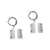 Operitacx 2 Sets Zinc Alloy Door Sensor Alarm with Magnetic
