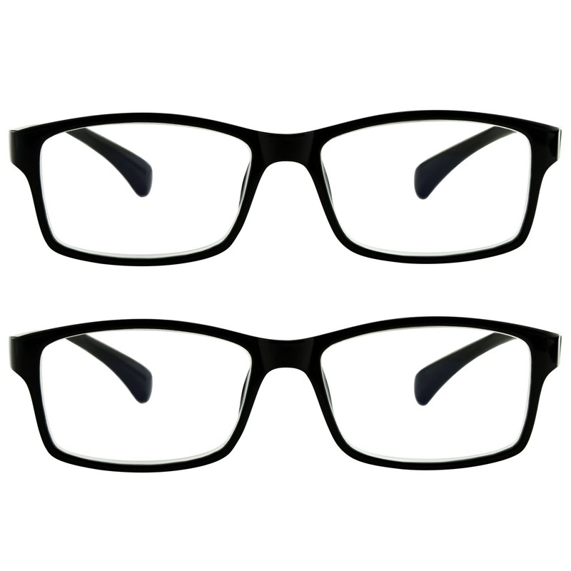 TruVision Readers Computer Reading Glasses 9601-2-Black-2.75