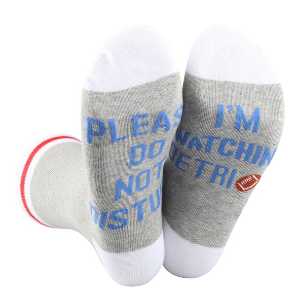 WCGXKO DET Football Socks American Football Themed Gift Sport Game