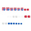 Independence Day Press on Toenails Short Square Fake Toe Nails
