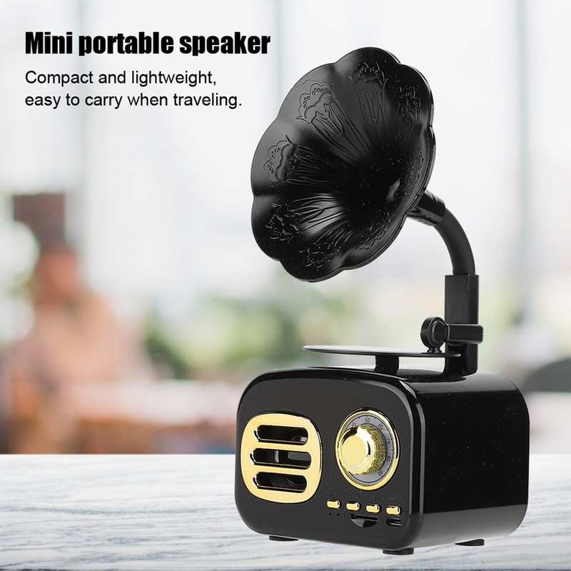 Mini Retro Bluetooth Smart Speaker Portable Loudspeaker Music Player for