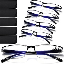 ORANZI Reading Glasses Men - Blue Light Readers for Computer Working & Reading, Comfort Fit With TR90 Frames for All-Day wear(A1 All Black, 2.75)