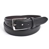 Prairie Ginza NB12612 Men's Deerskin Business Belt, Black