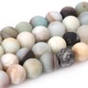 14mm Mixed Color Amazonite Frosted Matte Beads for Jewelry Making