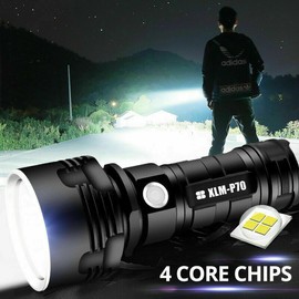 value buy battery Super-bright Flashlight LED Tactical Torch + battery