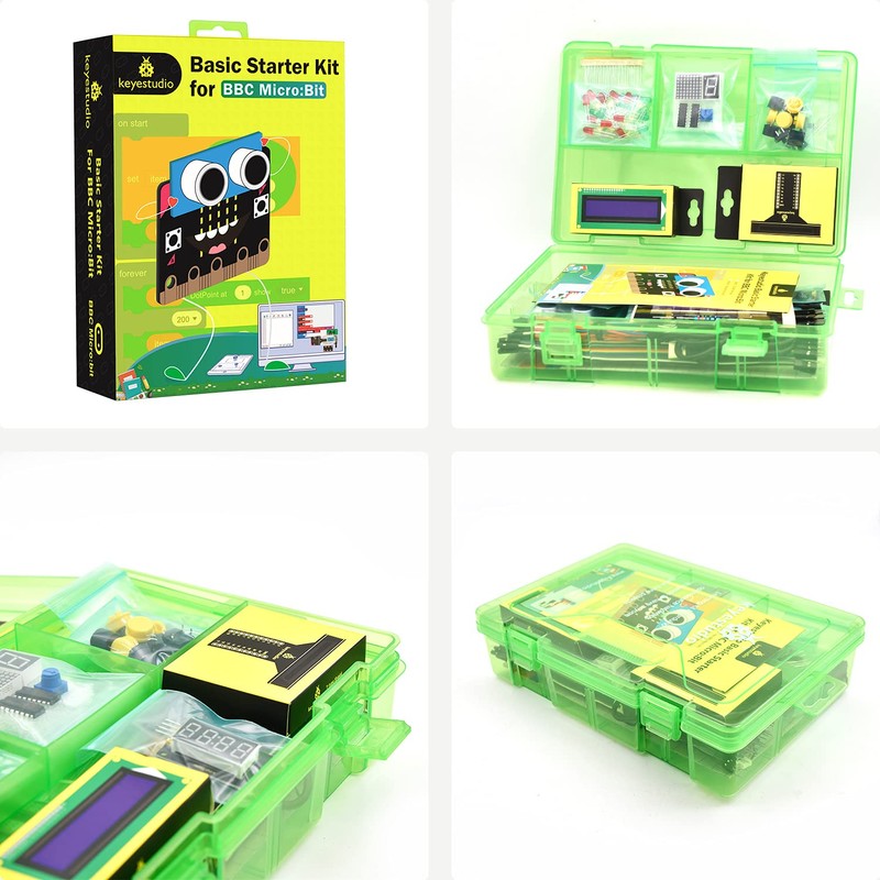 KEYESTUDIO Basic Starter Kit for Microbit V2.2 V1.5 (Not Included),