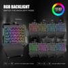 Vbestlife Teclado para Juegos con una Mano, Teclado Inalámbrico RGB,