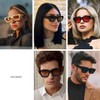 GFUIARA Trendy Square Sunglasses for Men Women Fashion Thick Rectangle