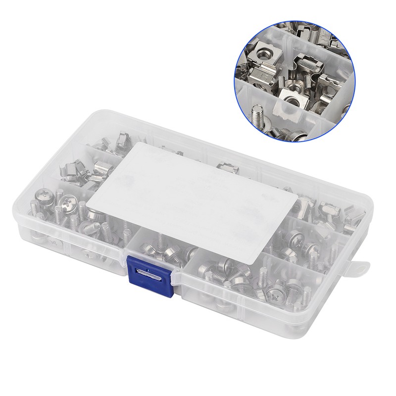 M5 Cage Nuts Hardware Mounting M5*16 Screws for Quadrate Hole
