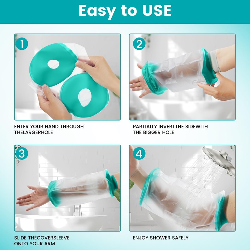 Divvsck PICC Line Shower Cover, PICC Line Covers for Upper