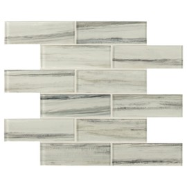 MSI Malta Cliffs Glossy Glass Mosaic Tile for Bathroom, Kitchen Backsplash, Accent Wall Tile, and Shower Wall Tile, Sample