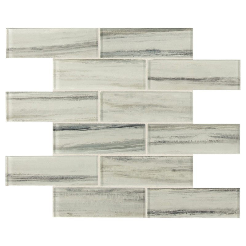 MSI Malta Cliffs Glossy Glass Mosaic Tile for Bathroom, Kitchen