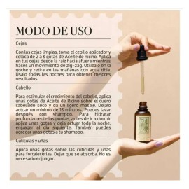 Aceite Ricino Yuya Tópico Hidratante Piel Cejas Cabello 50ml                                                                                          
