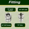 Raincovo Garden Hose Quick Connect, Stainless Steel Water Hose Fitting,