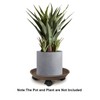 JzNova Plant Pallet Caddy with Wheels, Round Flower Pot Mover,