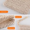 JIMCOM 5 Pack Sisal Soap Bag with Drawstring Natural Soap