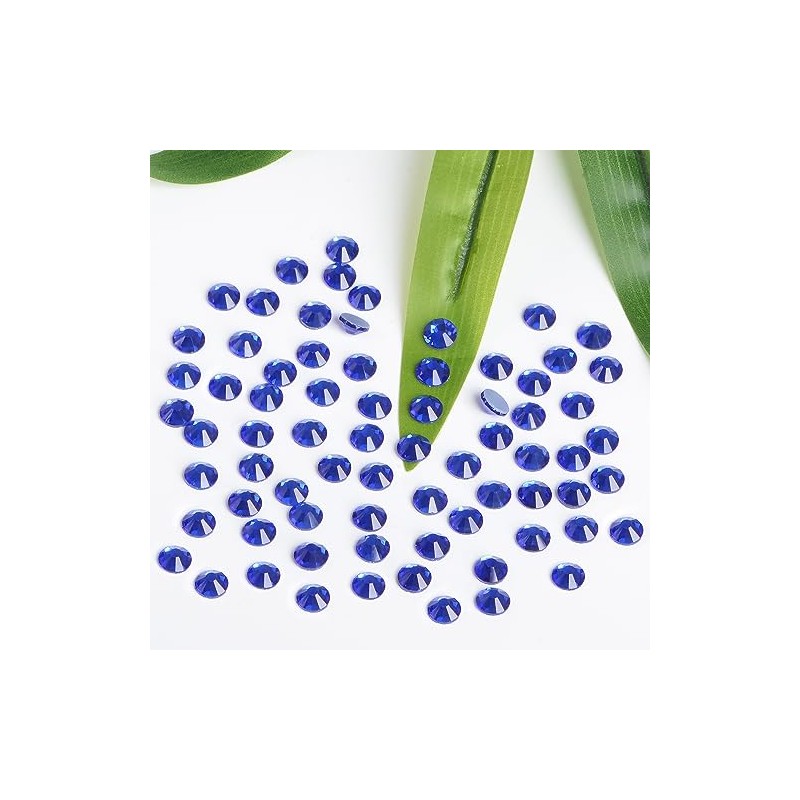 Bymitel Hotfix Crystal Rhinestones Round Gems Iron on DIY Jewelry