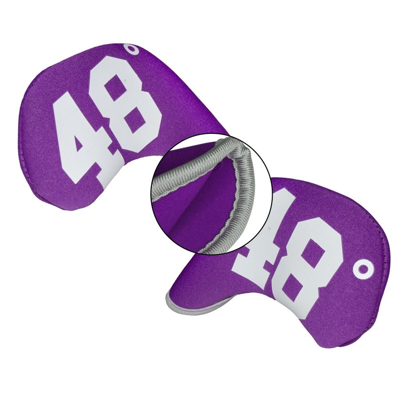Andux 7pcs/Set Golf Wedge Irons Club Head Covers with Degree