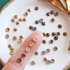 4mm / 0.16" Mini Metal Round Buttons, Doll Buttons, in