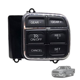 Cruise Control Steering Wheel Switch Fit for 2013-2018 Dodge Ram 1500, 2019-2024 Dodge Ram 1500 Classic 3.0L 3.6L 5.7L Replaces Part Number 68111384AB 68111384AA CCA1384 601-608