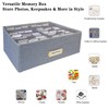 Sprsthai Linen Photo Storage Box – Holds 1700 Photos, 24