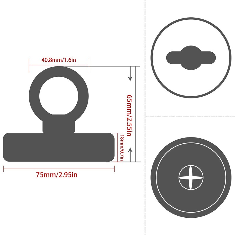 Grtard 700LBS Magnet Fishing Kit, Super Strong Neodymium Fishing Magnets,