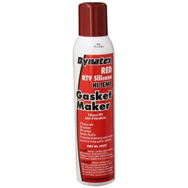 Dynatex 49272 Low Volatile RTV Silicone Gasket Maker, 0 to 650 Degree F, 8 oz Automatic Can, Red