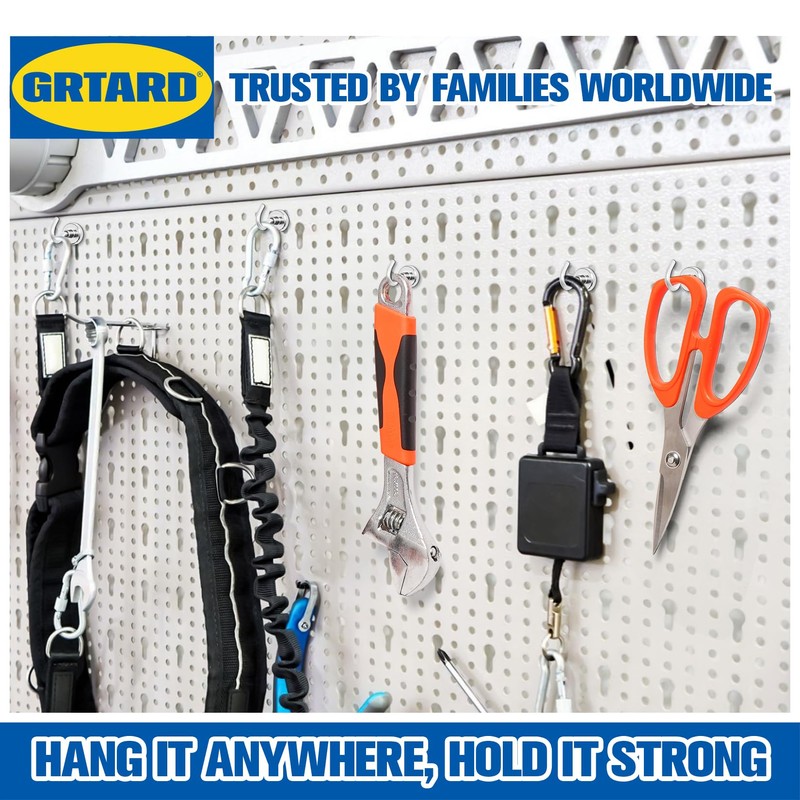 Grtard 20 Pack Magnetic Hooks Heavy Duty, 30LBS Strong Magnet