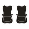 LINEN CLOSET Womens Tabards with Pockets for Ladies Cleaning Catering