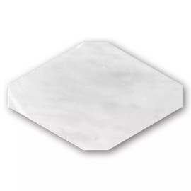 Stone Center Online C56CP Carrara Marble Long Octagon Tile Polished Venato Carrera 4x8 Rhomboid