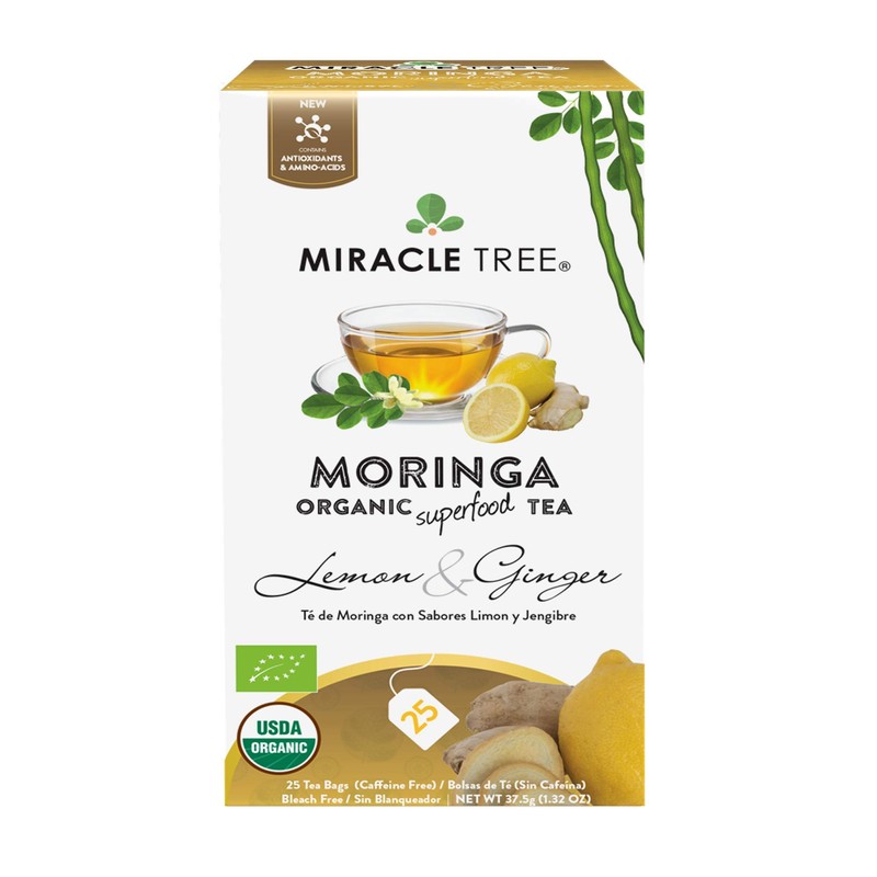 Miracle Tree - 12 Count of Organic Moringa Superfood Tea,