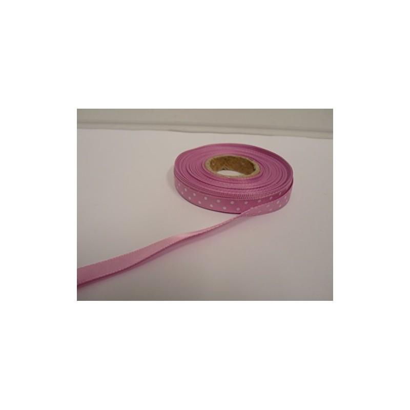 2 metres x 10mm Polka dot Satin Ribbon Candy Bright