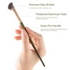 4pcs Angled Contour Makeup Brush,Half Fan-shape Nose Shadow Brush,Professional Highlighter