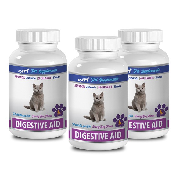 PET SUPPLEMENTS probiotic cat Chews - Cats Digestive AID -