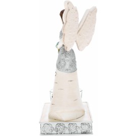 Pavilion - Bless This Home - 6.75" Angel Figurine Tealight Candle Holder Religious Bestie BFF Best Friend God Jesus Lover Christian Christ Gift Housewarming Present