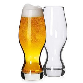 LUXU IPA Beer Glasses(Set of 2),16 oz British Pilsner Glasses,Lead-free Wheat Beer Glasses,Bar Pint Glasses,Premium Drinking Glasses Tumbler,Perfect Gifts for Lager,Ale or Craft Beer Lovers