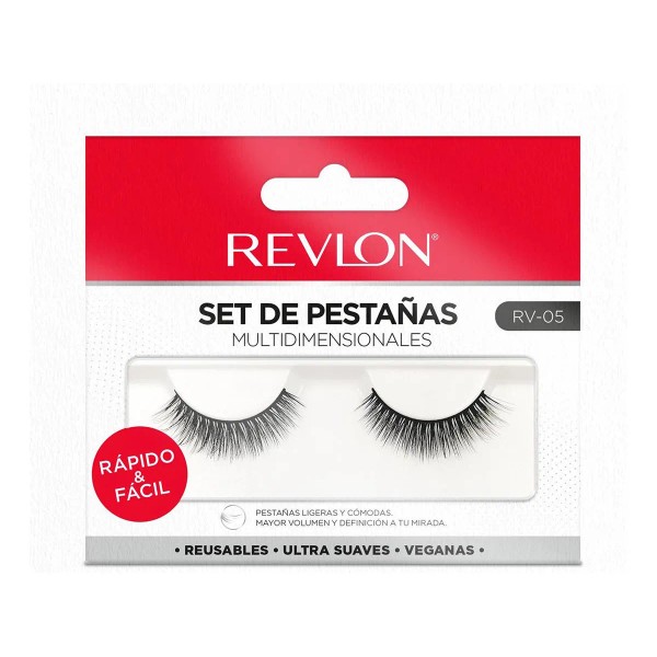 👁️🌸 Revlon Pestañas Postizas – 1 Par, Modelo 5 💄✨