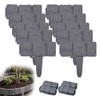 Faux Stone Garden Fence, Grey, Plastic Interlocking Decorative Frame for