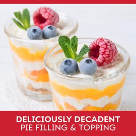 Duncan Hines Wilderness Simply Pie Filling & Topping, Peach, 21 Ounce (Pack of 8)