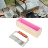 Wooden Loaf Soap Cutter Mold with 1 Pc Silicone Mold